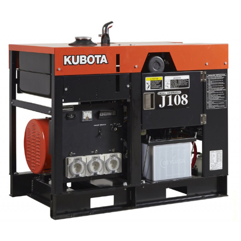 Дизельный Kubota генератор J108